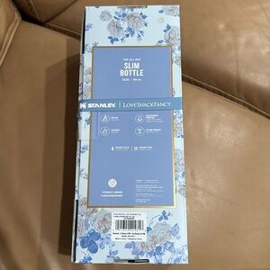 Stanley x LoveShackFancy 20 oz slim bottle